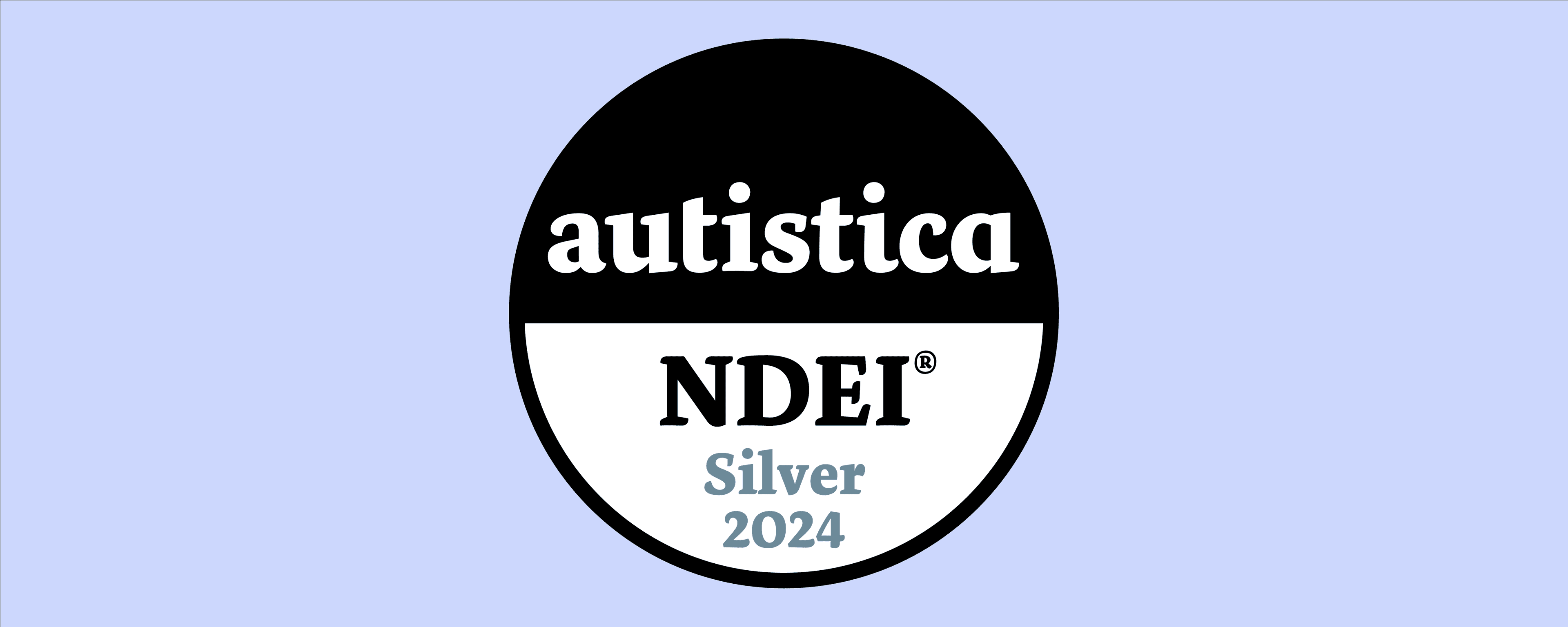 Jamescape graphic with large Autistica NDEI Silver Award 2024 icon in the centre.