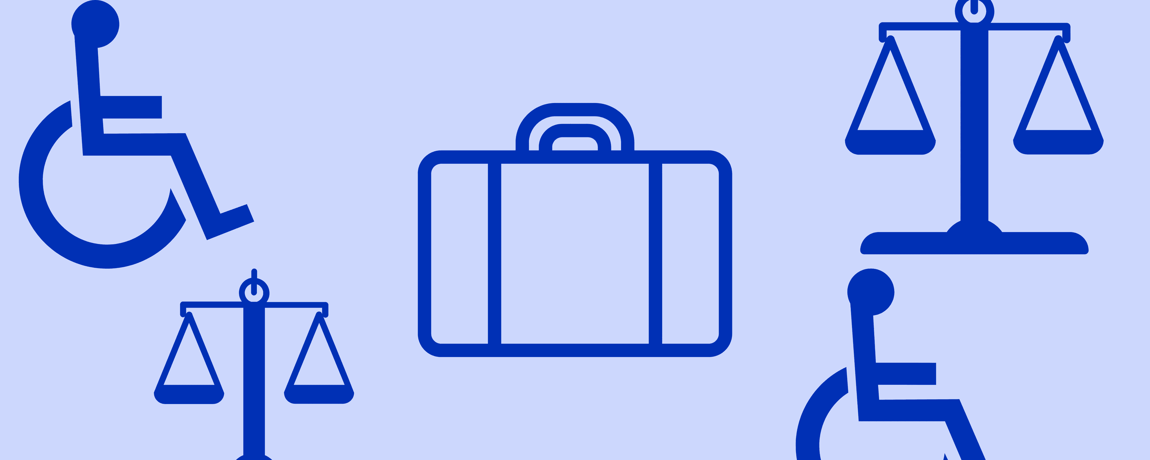 Jamescape branded graphic with disability employment icons.