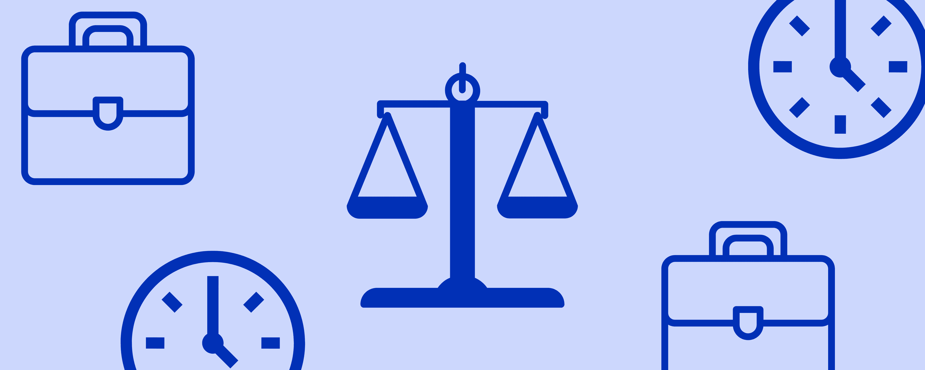 Jamescape branded graphic with icons relating to time and work..