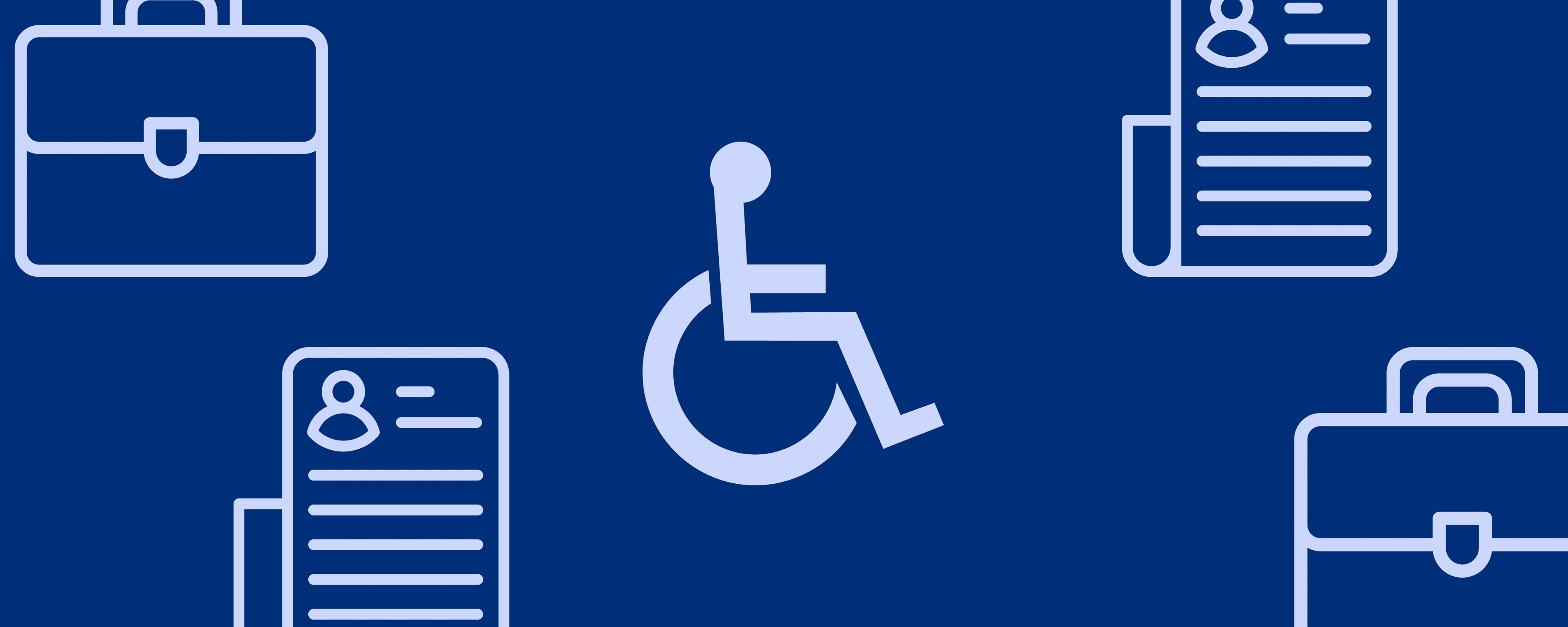 Jamescape branded graphic with employment related icons