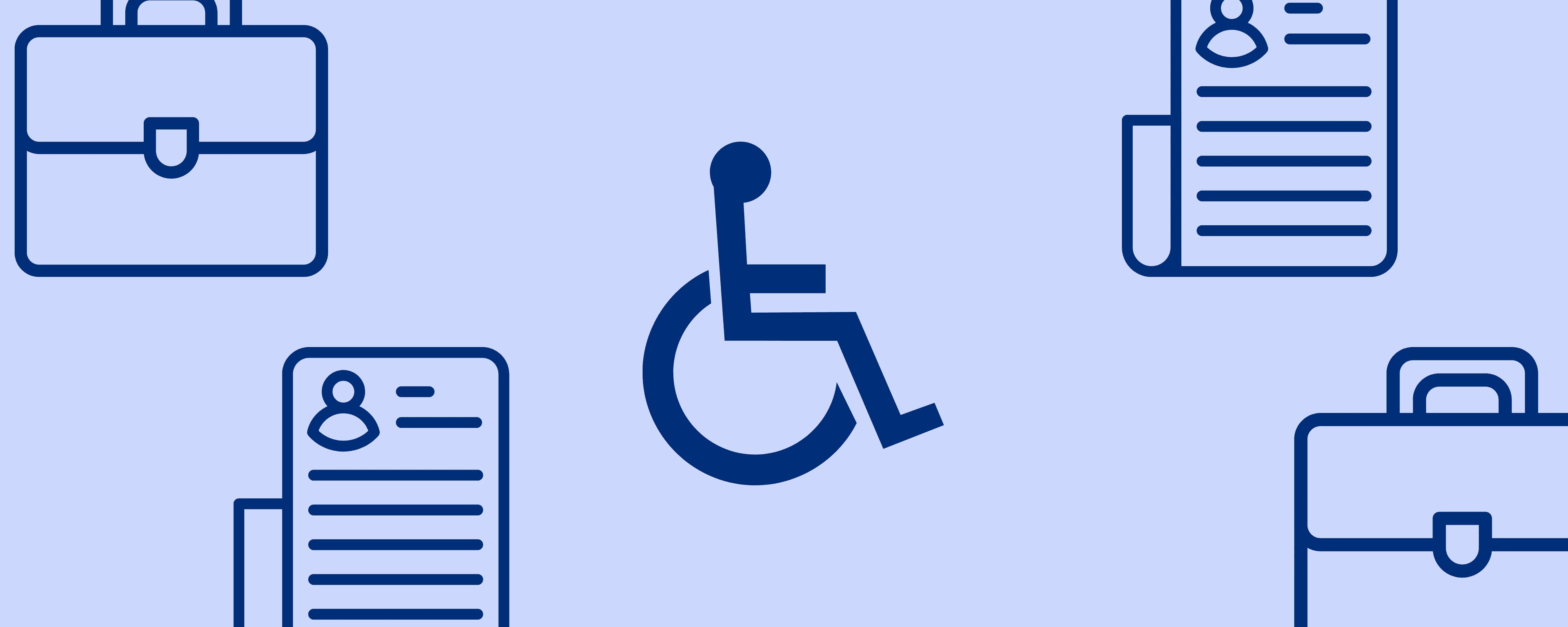 Jamescape branded graphic with employment related icons